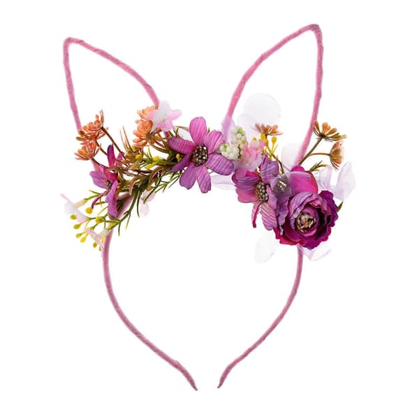 2x Påskehareører Hodebånd Hårtilbehør, Nydelig Blomsterhårbøyle Utkledning