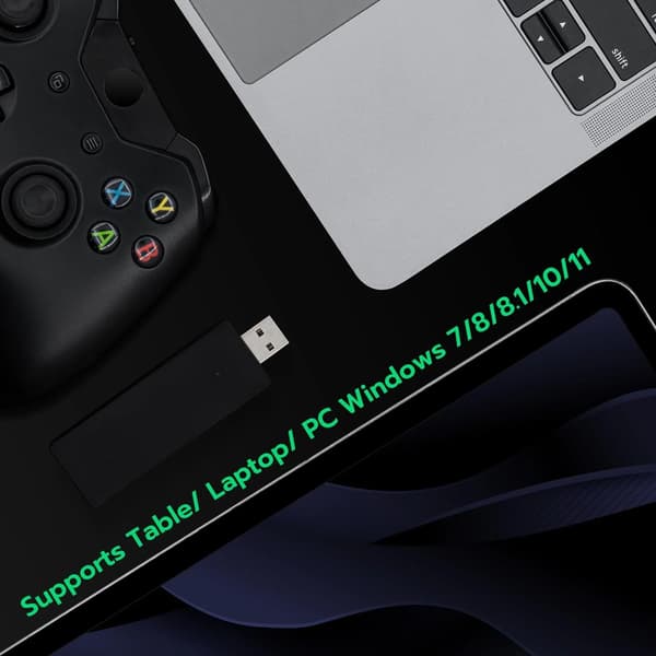 Trådløs lydadapter til Xbox One-controller, USB 2.0/3.0, understøtter Windows 7/8/10/11, Plug and Play