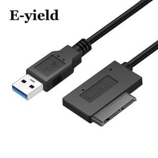 USB till SATA-kabel, SSD-hårddiskdataadapter, SATA 7+9-stift, för extern lagring