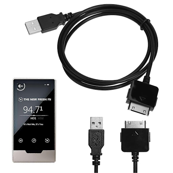 1M USB Data Sync Opladerkabel Fleksibelt Dataoverførselskabel Forstærket Interfacekabel til Microsoft Zune Zune2 ZuneHD
