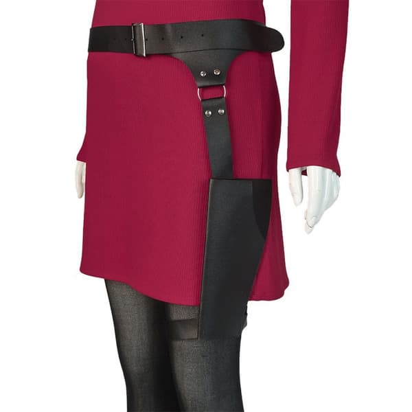 Ada Wong Cosplay Kostume, Resident Evil 4, 2-delt Læder Hylster Sæt, One Size