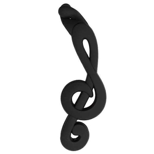 2 stk. Akryl Musikalske Noder Banan Clip Hår Hestehale Holder Sort