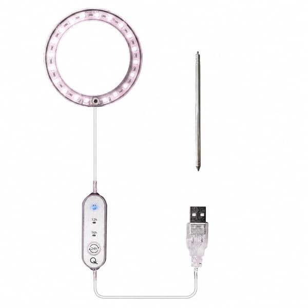 LED Vekstlys, Hvit, Fullspektrum, Enkelt Hode, 5V, ABS, 53.55lm/w for Innendørsplanter