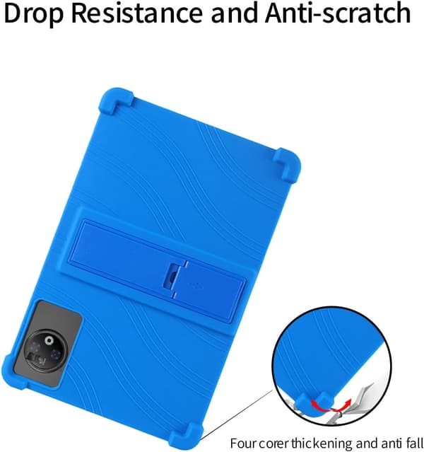 Surfplattefodral kompatibelt med DOOGEE V Pad 12\", Silikon, Justerbart Stativ, Stötsäkert, Barn