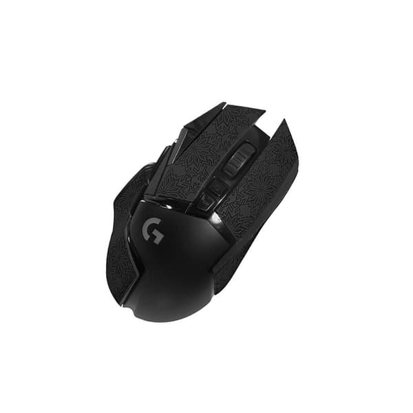 Grip Tape til Logitech G502 Mus, Anti-Slip PU Greb, Sort