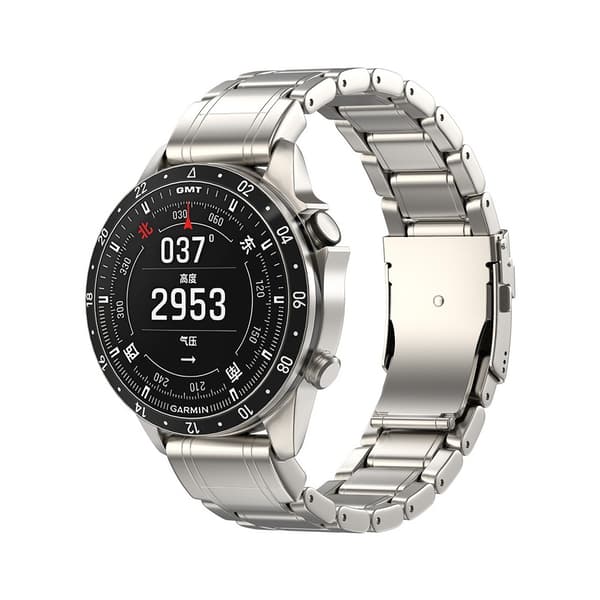 26 mm titanium urrem med quick release, dobbelt sikkerhedslås til Garmin Fenix 8, Fenix 7