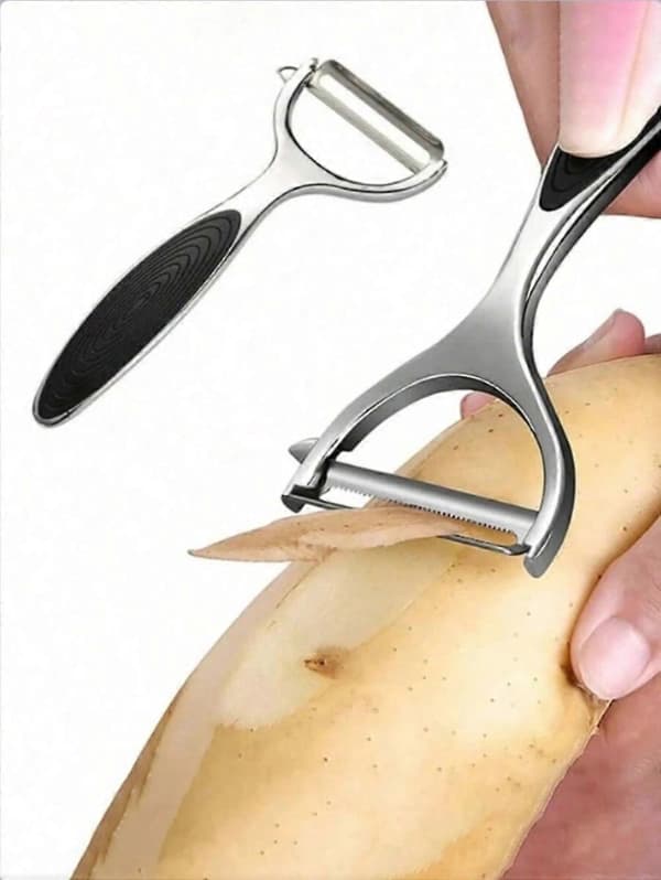 Multifunktionel grøntsagsskærer og -skræller, knive i rustfrit stål til salatforberedelse