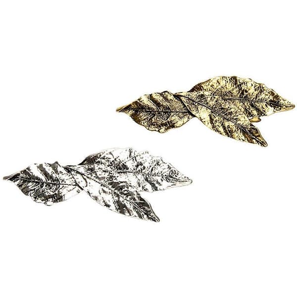 Vintage Boho Hårnålesæt med Bladdesign i Rustik Bronze 5 Pcs