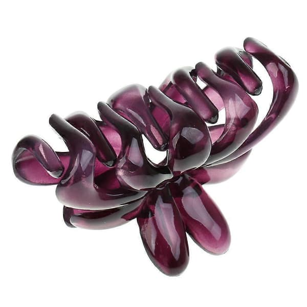 Enkel Design Blommig Underbar Stor Akryl Hårnål Håraccessoar för Purple