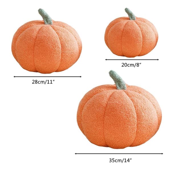 Plys kunstig græskar, efterårshøst udstoppet græskar, Halloween Thanksgiving indretning, fotorekvisitter