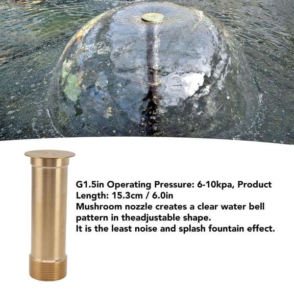 Justerbar Soppfontenedyse, G1.5in 15.3cm, Dynamisk Vannspray for Hagedam