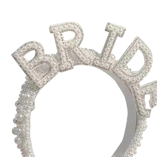 Brudehodebånd Hodeplagg Hårtilbehør for Forlovelsesfest Bursdag BRIDE