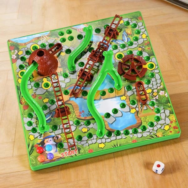3D Ormar och Stegar Brädspel, Kreativt Pussel, Förälder-Barn Interaktiv Stridsleksak