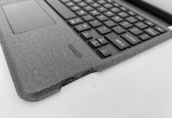 Tangentbordsfodral för iPad 10:e generationen 10.9\", bakgrundsbelyst, magnetiskt, svart