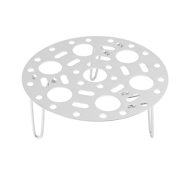 Vikbar ångställning i rostfritt stål, ångkokare för dumplings och ägg, multifunktionell, silver