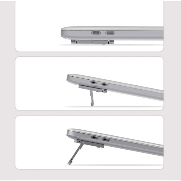 Foldbart Laptopstativ Bærbart Mini Laptopstativ Usynligt Kølestativ Skridsikkert til Luftoverflader Tablets Multicolor