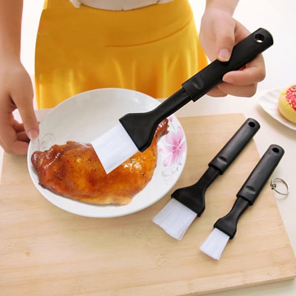 2-pack silikonpensel, värmetålig bakpensel för BBQ, bakning och grillning