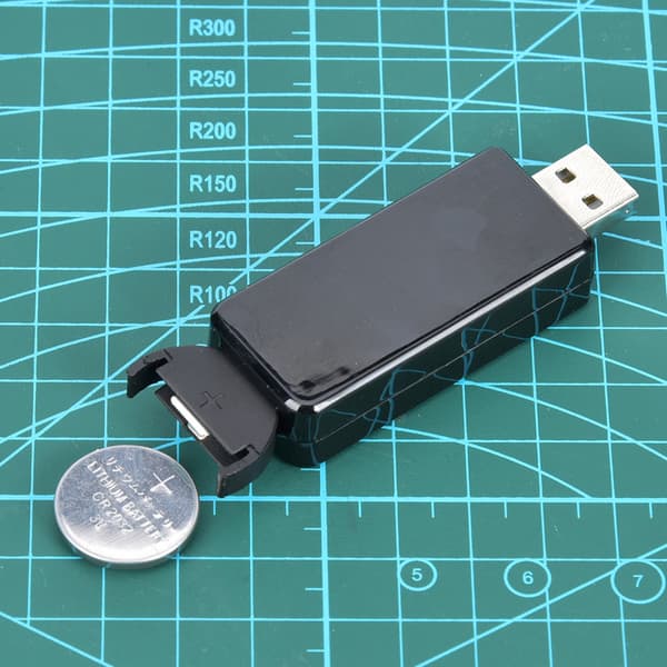 USB-knapbatterioplader 4,2V til LIR2032 LIR2025 LIR2016, indikatorlys