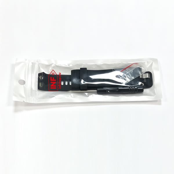 Silikone Urrem til Garmin Forerunner 30/35, 22mm, Sort, Erstatningsrem