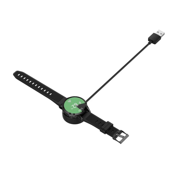 USB-oplader til Garmin Fenix 8/7/6/5 Smartwatch, 1m, Sort
