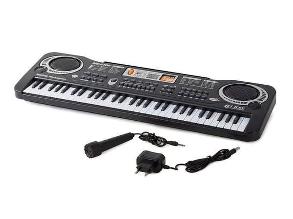 Elektronisk keyboard klaver til børn, med mikrofon, lærende legetøjsinstrument