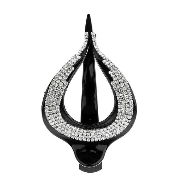 2X Elegant Hårklype Hårnål Rhinestone Klemme Hodeplagg for Kvinner
