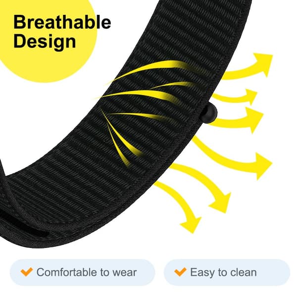 Erstatningsrem til Xiaomi Smart Band 8 Pro & Redmi Watch 4, Mørkeblå, Nylon, Justerbar