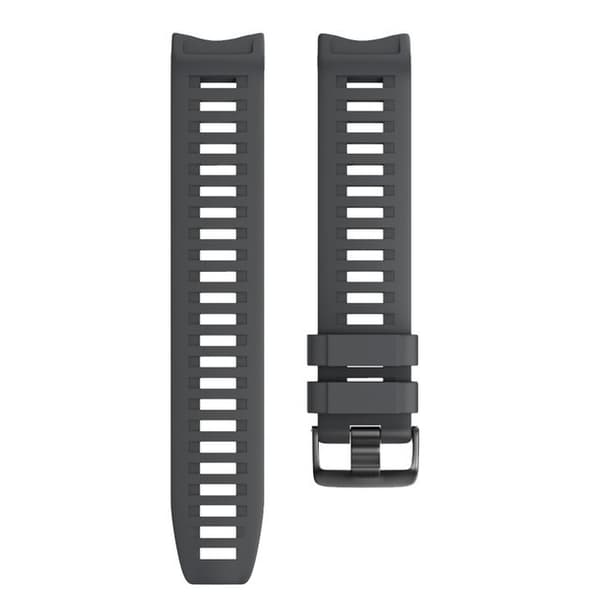 Silikoneurrem til Garmin Instinct/Esports/Tide/Solar, 22mm, Grå Grey