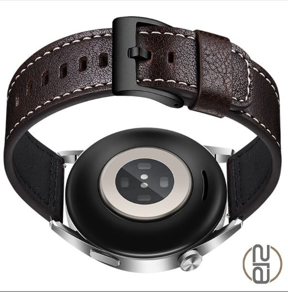 Ægte læderrem til Samsung Galaxy Watch 4, Kaffe Sort, 20mm