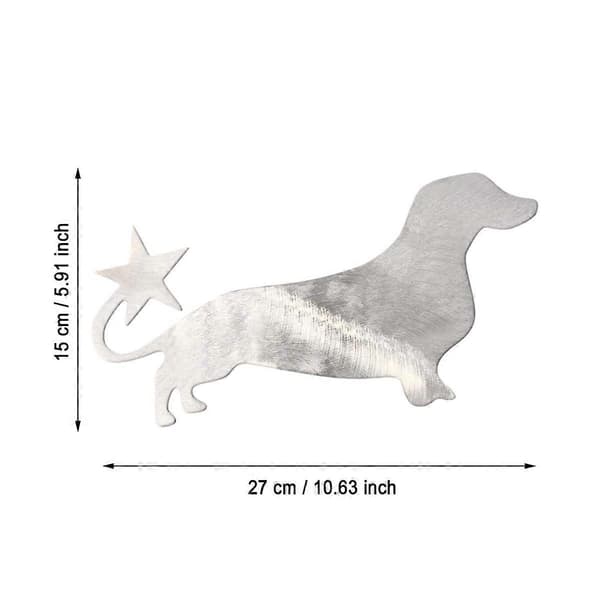 Julepynt til kæledyr Jul med stjernebegivenhed Kjole Gravhund Stjerne silver