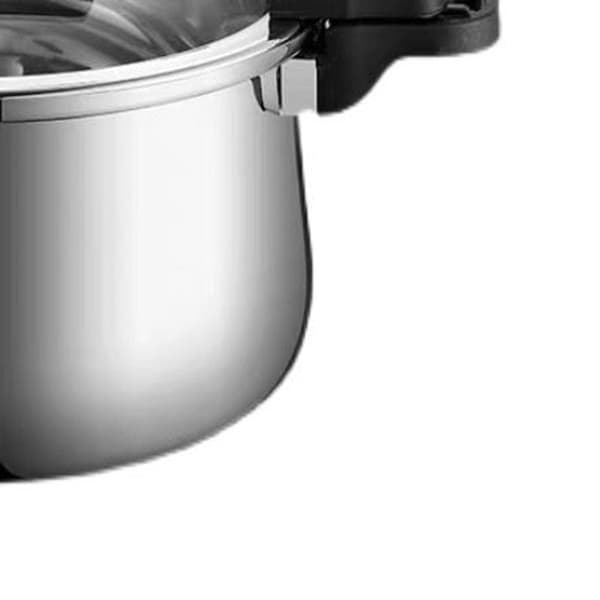 Mikrotrykkoker i rustfritt stål, 3-lags, 22 cm/8,7 tommer, multifunksjonell, jevn oppvarming for hjemmet
