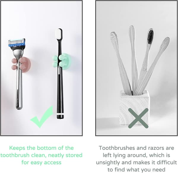 Peças De Silicone tandbørsteholder, barberholder, Aquaforge multifunktionel krog