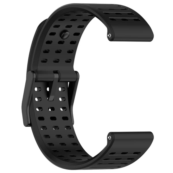 Silikone urrem til Suunto Vertical/9 Peak Pro/9 Peak/5 Peak, sort, 22mm