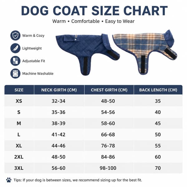 Vandtæt vendbar hundejakke til mellemstore og store hunde, efterår/vinter kæledyrfrakke, polyester