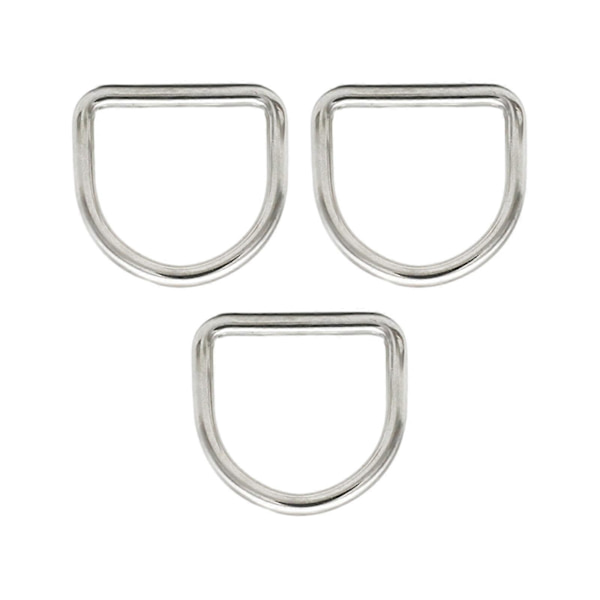 Hestesko Spænder Hardware Tilbehør Udskiftning Rustfrit Stål D Ringe til 3cmx2.2cm
