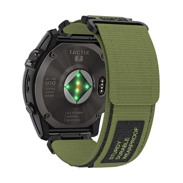 Nylon urrem til Garmin 22mm, kompatibel med Fenix 6/7, Forerunner 945/955, Instinct 2