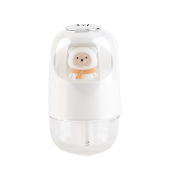 Mini luftfugter, USB-opladning, lydløs, ABS, natlys, til soveværelse og kontor