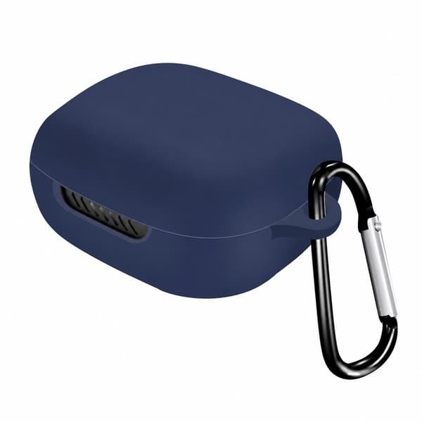 Silikonfodral för JBL Live Pro+ hörlurar, mörkblå, stötsäkert skyddsfodral DarkBlue