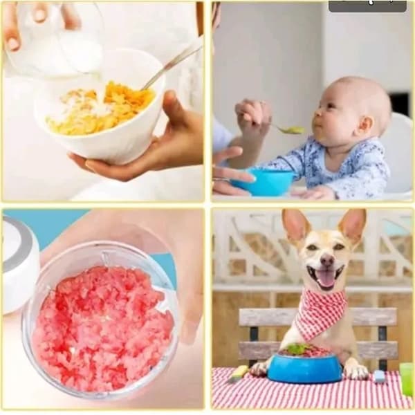 Mini elektrisk hvidløgsskærer, snitter, foodprocessor