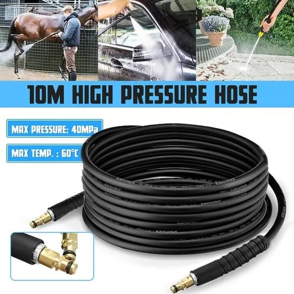 10m högtrycksslang för Karcher K2 K3 K4 K5, 160 Bar, kinkresistent