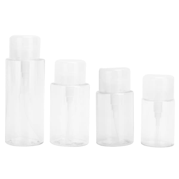 4-delt reisedispenser, tomflaskesett, pumpeflasker for kosmetikk - 500 ml