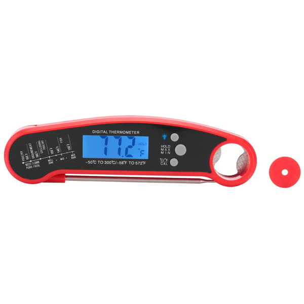 Digital Köttermometer Direktavläsning Vattentät för Kök Utomhusmatlagning BBQ Grill