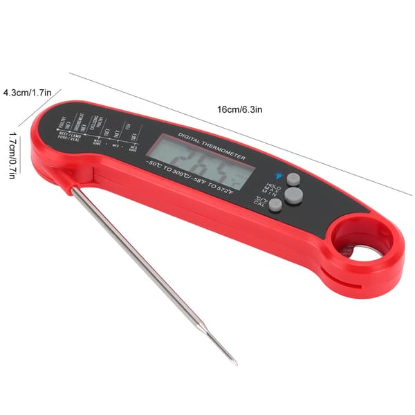 Digital Köttermometer Direktavläsning Vattentät för Kök Utomhusmatlagning BBQ Grill