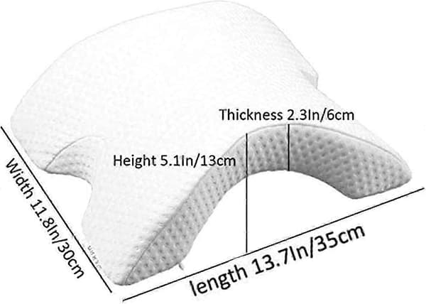 Pude med armhul Memory Foam, Parpude Kælepude Buedesign