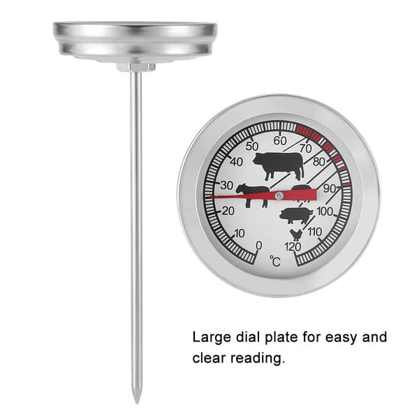 BBQ Kødtermometer i Rustfrit Stål, Køkken Madsonde, Grill
