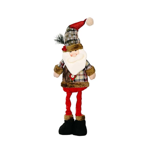 Julfigur Stretchiga Ben Plyschdocka Figur Jultomte Figur elder