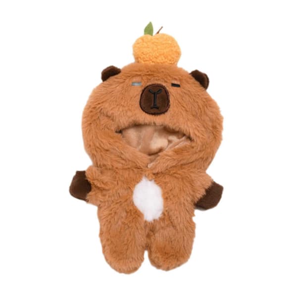 Dockkläder Kostymer Docktillbehör Capybara Plysch Jumpsuit för Barn Present