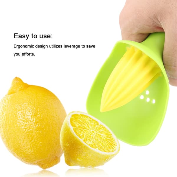 Manuel citronpresser til lime og appelsin, grøn, ergonomisk mini