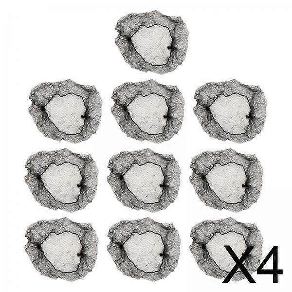 4x 10 Stykker, Usynlige, Hårnet, Usynlige, Mesh Elastisk Kant Hårnet, Mesh Net