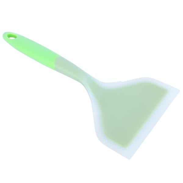 Silikonstekspade Nonstick Halkfri Matlagningsspade för Tamagoyaki Pizza Biff, Grön